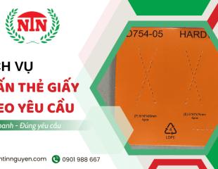 In ấn thẻ giấy bao ngũ kim - Giao nhanh, đúng hẹn, chất lượng cao