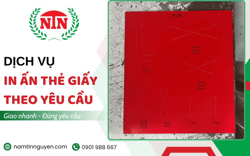 in ấn thẻ giấy bao ngũ kim