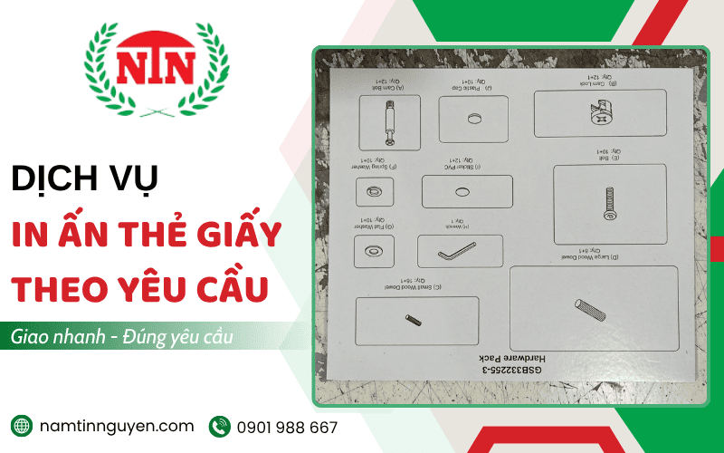 in ấn thẻ giấy bao ngũ kim